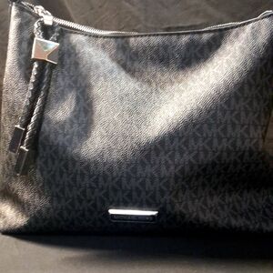 MICHAEL Michael Kors Black Monogram Shoulder Bag